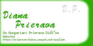 diana prierava business card